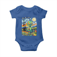 Funny Rainbow Starry Night Robot Pride Baby Onesie LGBTQ Geeky Gift