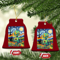 Funny Rainbow Starry Night Robot Pride Ceramic Ornament LGBTQ Geeky Gift