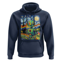 Funny Rainbow Starry Night Robot Pride Hoodie LGBTQ Geeky Gift