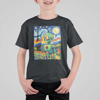 Funny Rainbow Starry Night Robot Pride T Shirt For Kid LGBTQ Geeky Gift
