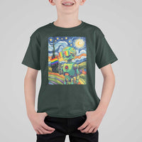 Funny Rainbow Starry Night Robot Pride T Shirt For Kid LGBTQ Geeky Gift