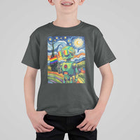 Funny Rainbow Starry Night Robot Pride T Shirt For Kid LGBTQ Geeky Gift