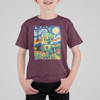 Funny Rainbow Starry Night Robot Pride T Shirt For Kid LGBTQ Geeky Gift