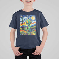 Funny Rainbow Starry Night Robot Pride T Shirt For Kid LGBTQ Geeky Gift