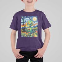 Funny Rainbow Starry Night Robot Pride T Shirt For Kid LGBTQ Geeky Gift