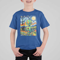 Funny Rainbow Starry Night Robot Pride T Shirt For Kid LGBTQ Geeky Gift
