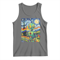 Funny Rainbow Starry Night Robot Pride Tank Top LGBTQ Geeky Gift
