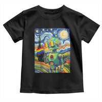 Funny Rainbow Starry Night Robot Pride Toddler T Shirt LGBTQ Geeky Gift