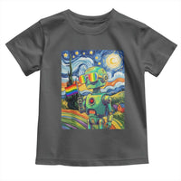 Funny Rainbow Starry Night Robot Pride Toddler T Shirt LGBTQ Geeky Gift