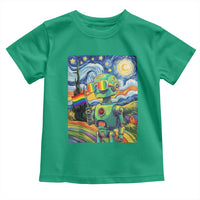 Funny Rainbow Starry Night Robot Pride Toddler T Shirt LGBTQ Geeky Gift