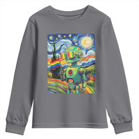 Funny Rainbow Starry Night Robot Pride Youth Sweatshirt LGBTQ Geeky Gift