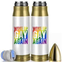 Funny LGBTQ Pride Month Bullet Tumbler Woke Up Gay Again