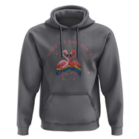 Funny Flamingos Woke Up Gay Again Hoodie Gift For Queer Bird Lovers