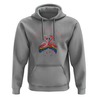 Funny Flamingos Woke Up Gay Again Hoodie Gift For Queer Bird Lovers