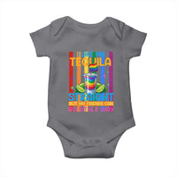 I Like My Tequila Straight But My Friends Go Either Way Baby Onesie Funny LGBTQ Drinking
