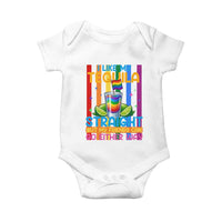 I Like My Tequila Straight But My Friends Go Either Way Baby Onesie Funny LGBTQ Drinking