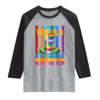 I Like My Tequila Straight But My Friends Go Either Way Raglan Shirt Funny LGBTQ Drinking
