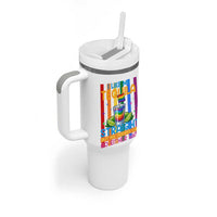 I Like My Tequila Straight But My Friends Go Either Way Tumbler With Handle Funny LGBTQ Drinking