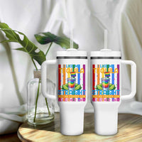 I Like My Tequila Straight But My Friends Go Either Way Tumbler With Handle Funny LGBTQ Drinking