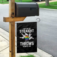 Funny LGBTQ Bowling Garden Flag I May Not Be Straight But My Throws Are