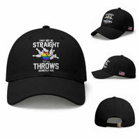 Funny LGBTQ Bowling Baseball Cap I May Not Be Straight But My Throws Are