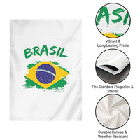 Vintage Brasil Flag Garden Flag Brazilian Heritage Pride