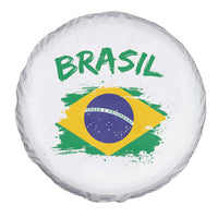 Vintage Brasil Flag Spare Tire Cover Brazilian Heritage Pride
