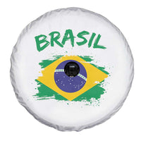 Vintage Brasil Flag Spare Tire Cover Brazilian Heritage Pride