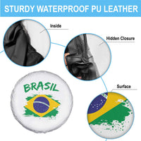 Vintage Brasil Flag Spare Tire Cover Brazilian Heritage Pride