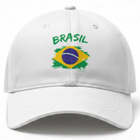 Vintage Brasil Flag Baseball Cap Brazilian Heritage Pride