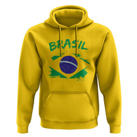 Vintage Brasil Flag Hoodie Brazilian Heritage Pride
