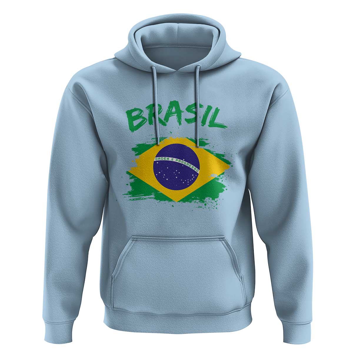 Vintage Brasil Flag Hoodie Brazilian Heritage Pride