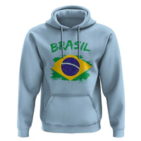 Vintage Brasil Flag Hoodie Brazilian Heritage Pride