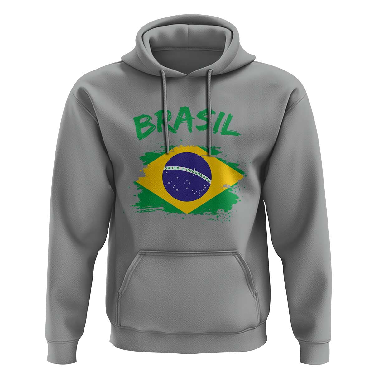 Vintage Brasil Flag Hoodie Brazilian Heritage Pride