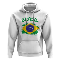 Vintage Brasil Flag Hoodie Brazilian Heritage Pride