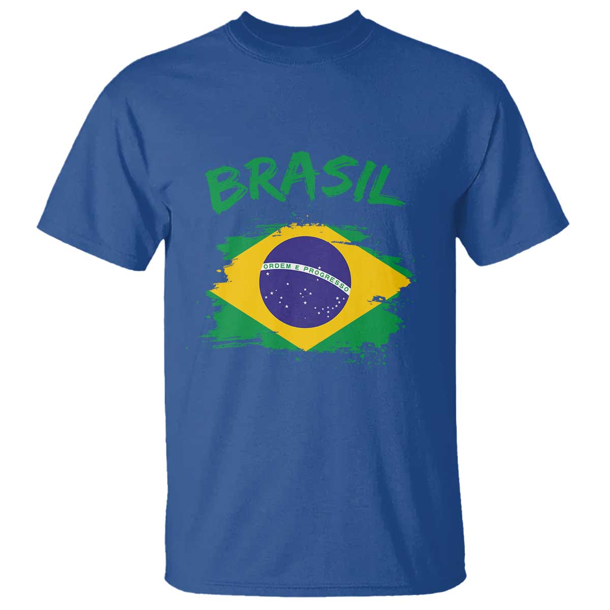 Vintage Brasil Flag T Shirt Brazilian Heritage Pride