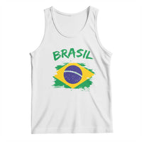 Vintage Brasil Flag Tank Top Brazilian Heritage Pride