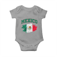 Retro Vintage Mexico Flag Baby Onesie Mexican Pride Gift