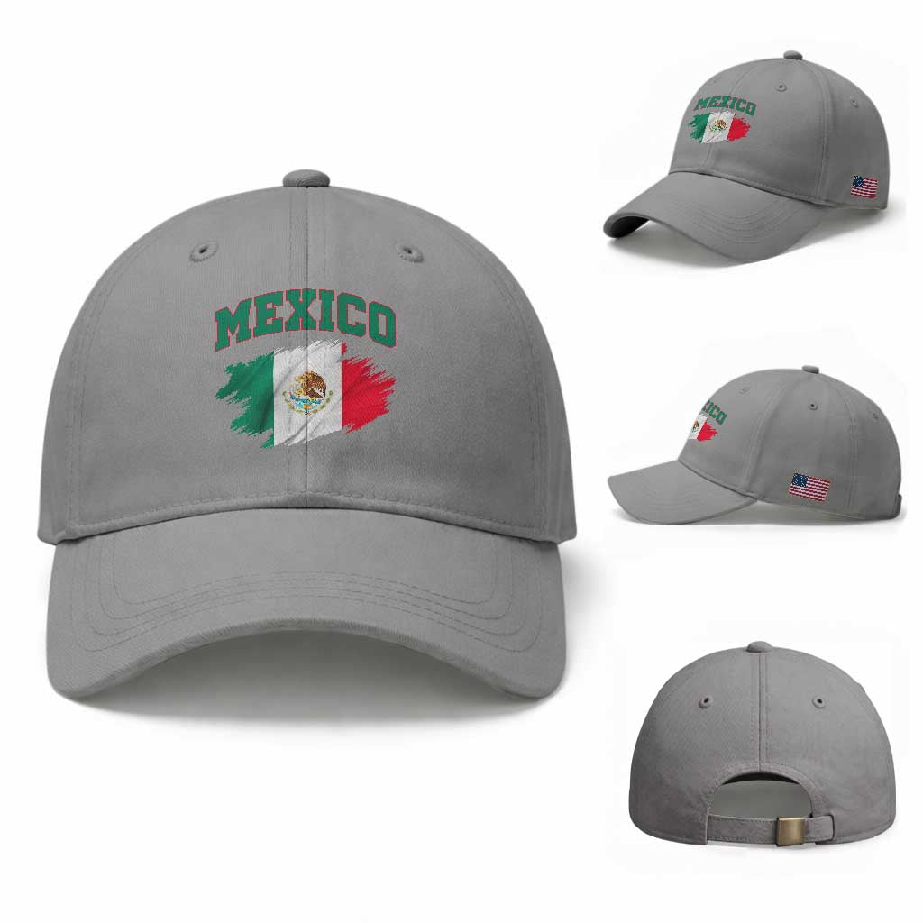 Retro Vintage Mexico Flag Baseball Cap Mexican Pride Gift