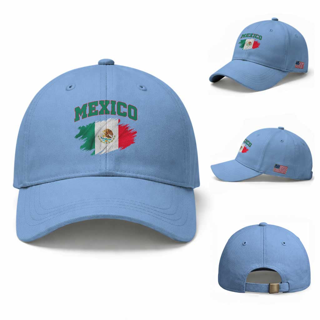 Retro Vintage Mexico Flag Baseball Cap Mexican Pride Gift