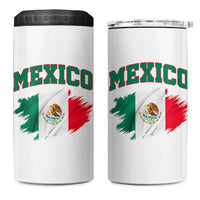 Retro Vintage Mexico Flag 4 in 1 Can Cooler Tumbler Mexican Pride Gift