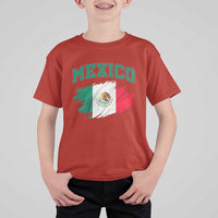 Retro Vintage Mexico Flag T Shirt For Kid Mexican Pride Gift