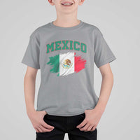 Retro Vintage Mexico Flag T Shirt For Kid Mexican Pride Gift