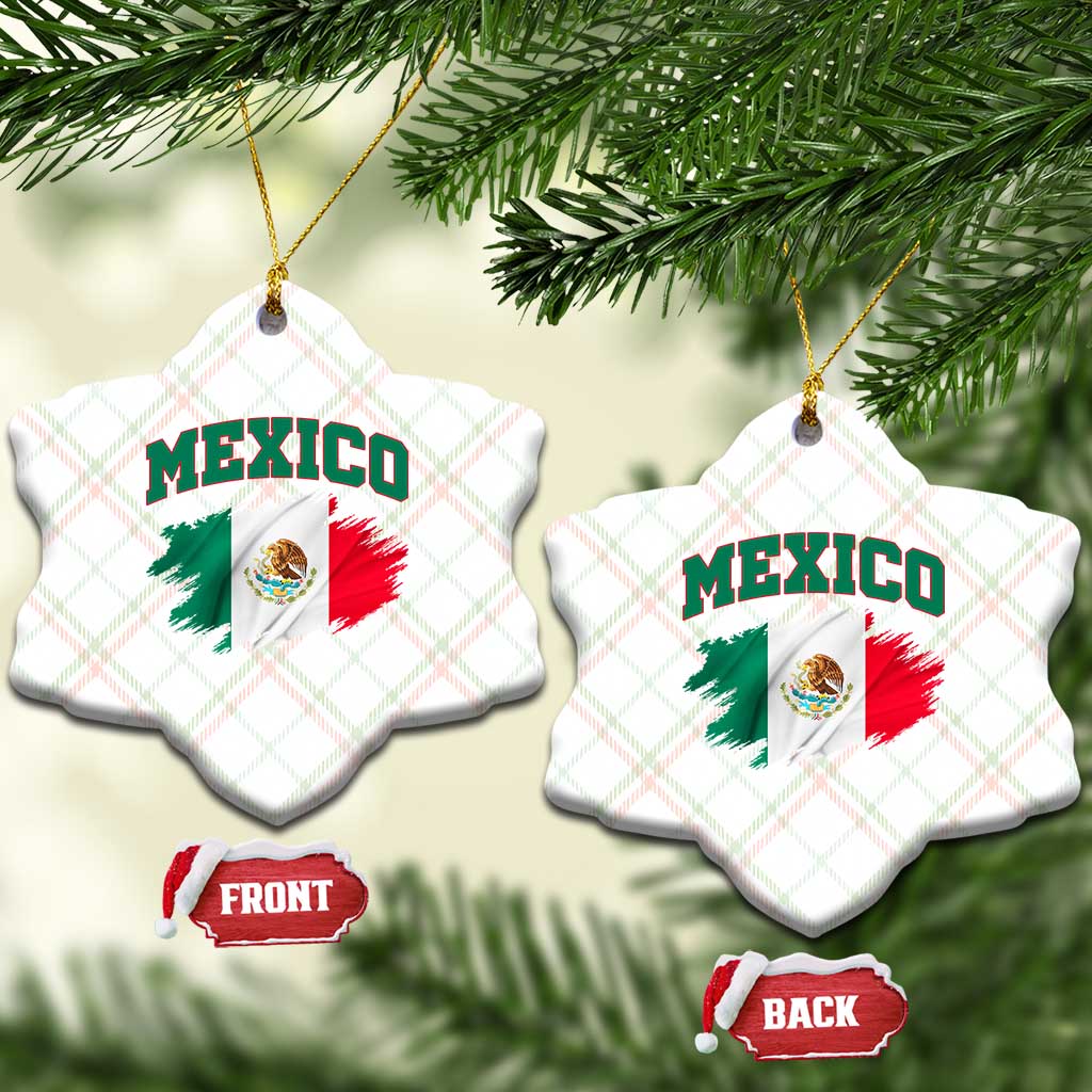 Retro Vintage Mexico Flag Ceramic Ornament Mexican Pride Gift