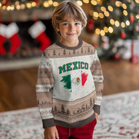 Retro Vintage Mexico Flag Ugly Christmas Sweater Mexican Pride Gift