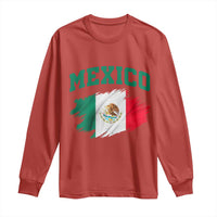Retro Vintage Mexico Flag Long Sleeve Shirt Mexican Pride Gift
