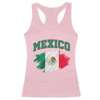 Retro Vintage Mexico Flag Racerback Tank Top Mexican Pride Gift