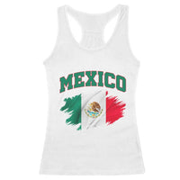 Retro Vintage Mexico Flag Racerback Tank Top Mexican Pride Gift