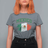 Retro Vintage Mexico Flag T Shirt For Women Mexican Pride Gift