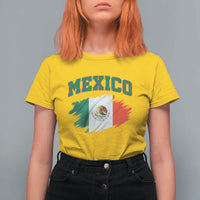 Retro Vintage Mexico Flag T Shirt For Women Mexican Pride Gift